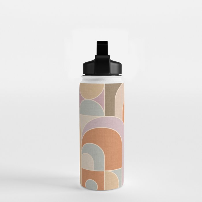 Abstract bauhaus Shapes Water Bottle Gallery Image 2