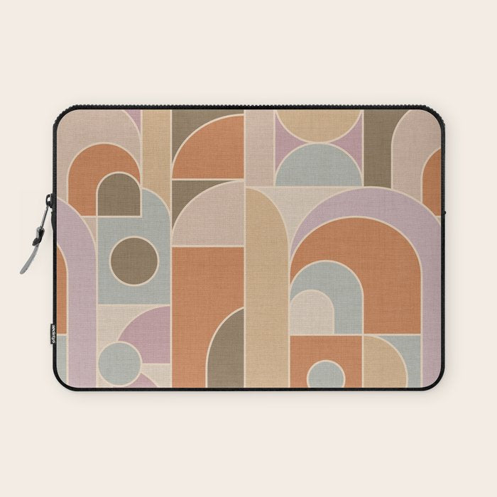 Abstract bauhaus Shapes Laptop Sleeve Gallery Image 1