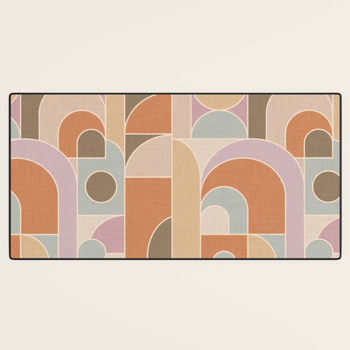 Abstract bauhaus Shapes Desk Mat Gallery Image 3