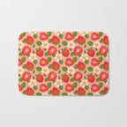Strawberry Pattern on Pink Bath Mat Gallery Image 1