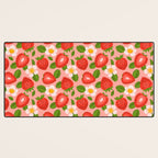 Strawberry Pattern on Pink Desk Mat Gallery Image 3