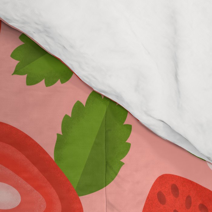 Strawberry Pattern on Pink Comforter Gallery Image 4