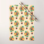 Whimsical Hot Air Balloon Wrapping Paper Gallery Image 1