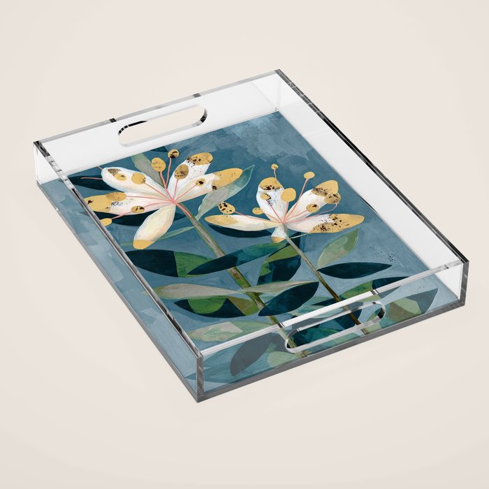 Modern Botanical Duo Acrylic Tray Gallery Image 1