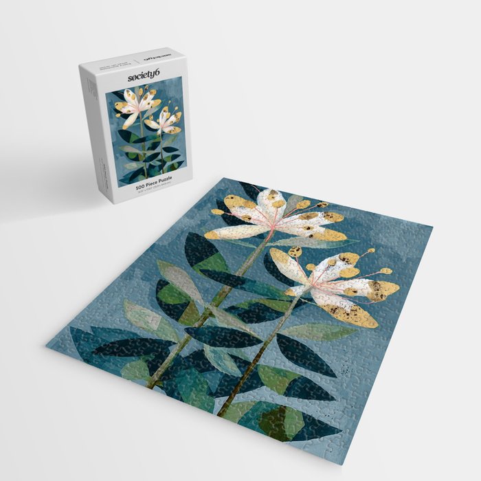 Modern Botanical Duo Jigsaw Puzzle Gallery Image 2