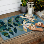 Modern Botanical Duo Outdoor Rug Gallery Image 2