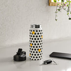 Brushed Strokes | Abstract Mid-Century Dots Pattern Water Bottle Gallery Image 4