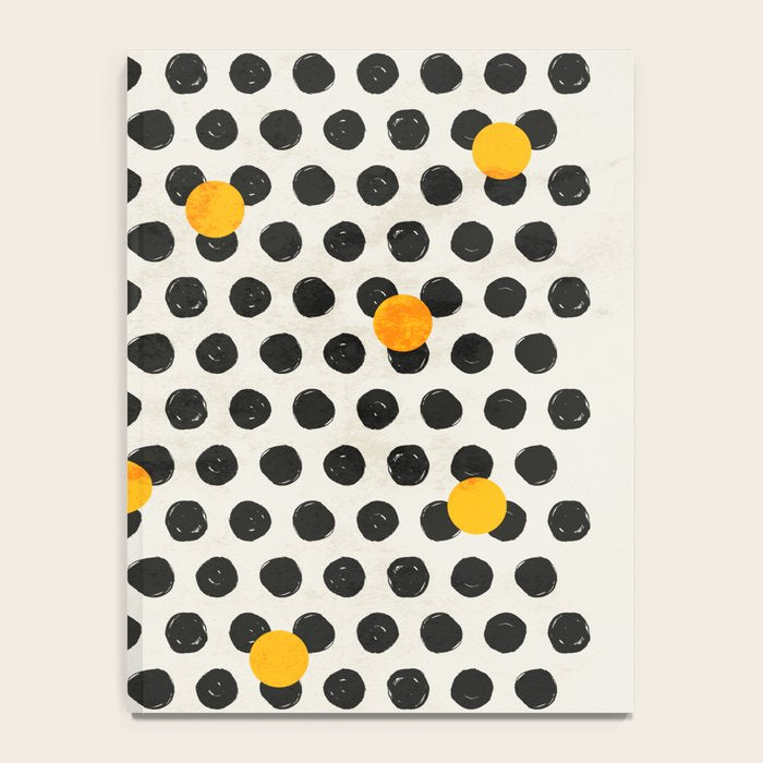 Brushed Strokes | Abstract Mid-Century Dots Pattern Notebook Gallery Image 4
