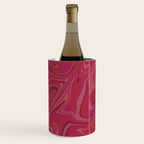 Viva magenta abstract marble Wine Chiller Gallery Image 2