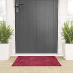 Viva magenta abstract marble Welcome Mat Gallery Image 3