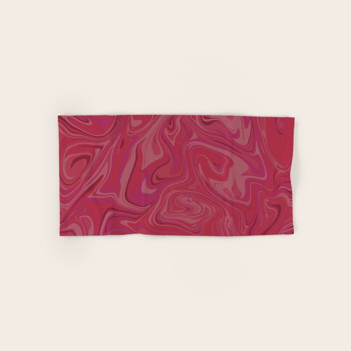 Viva magenta abstract marble Bath Towel Gallery Image 1