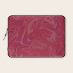 Viva magenta abstract marble Laptop Sleeve Gallery Image 1