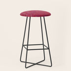 Viva magenta abstract marble Stool Gallery Image 1