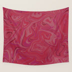 Viva magenta abstract marble Wall Tapestry Gallery Image 4