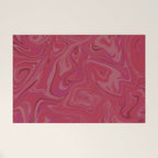 Viva magenta abstract marble Welcome Mat Gallery Image 1
