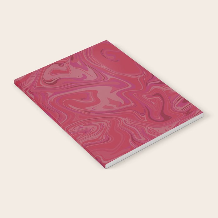 Viva magenta abstract marble Notebook Gallery Image 2
