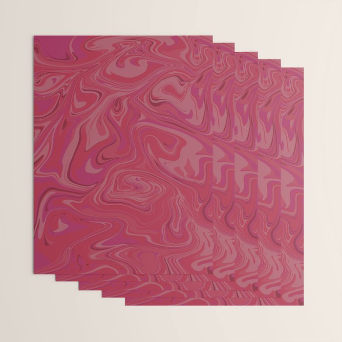 Viva magenta abstract marble Wrapping Paper Gallery Image 3