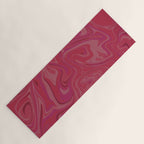 Viva magenta abstract marble Yoga Mat Gallery Image 1