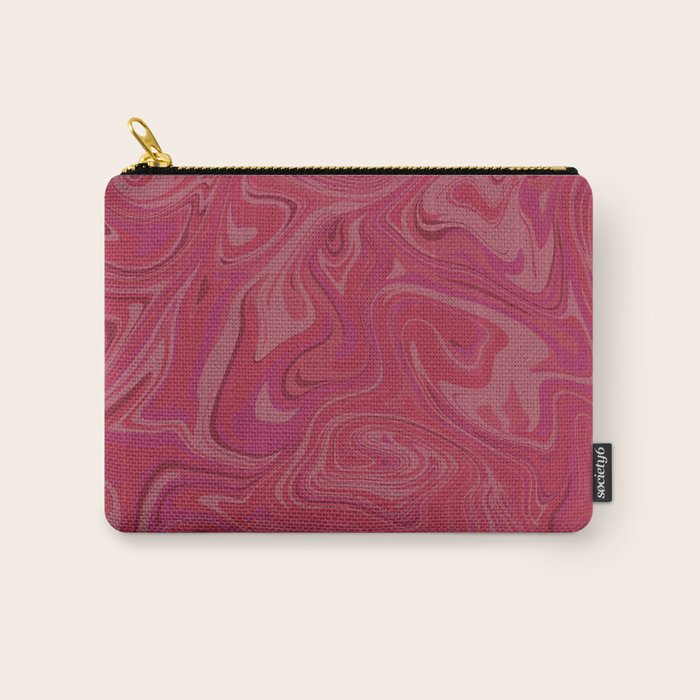 Viva magenta abstract marble Carry All Pouch Gallery Image 1