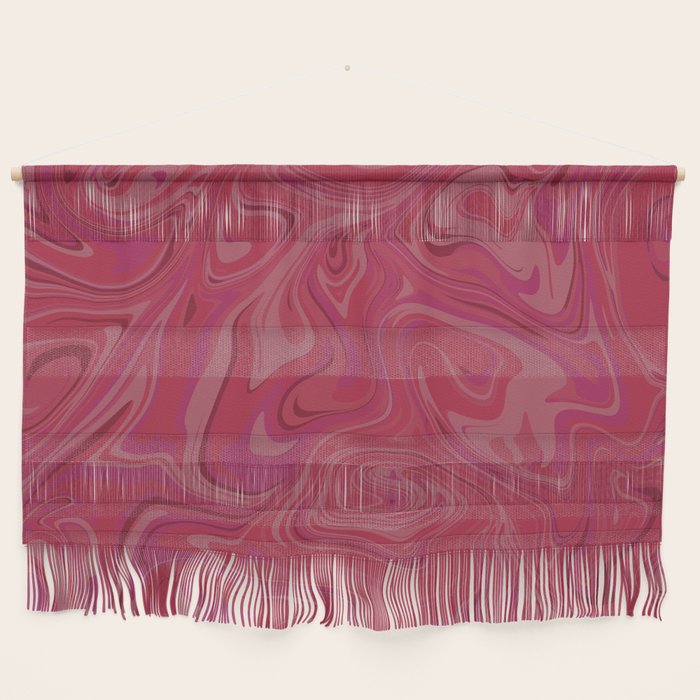 Viva magenta abstract marble Wall Hanging Gallery Image 1