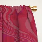 Viva magenta abstract marble Window Curtain Gallery Image 2