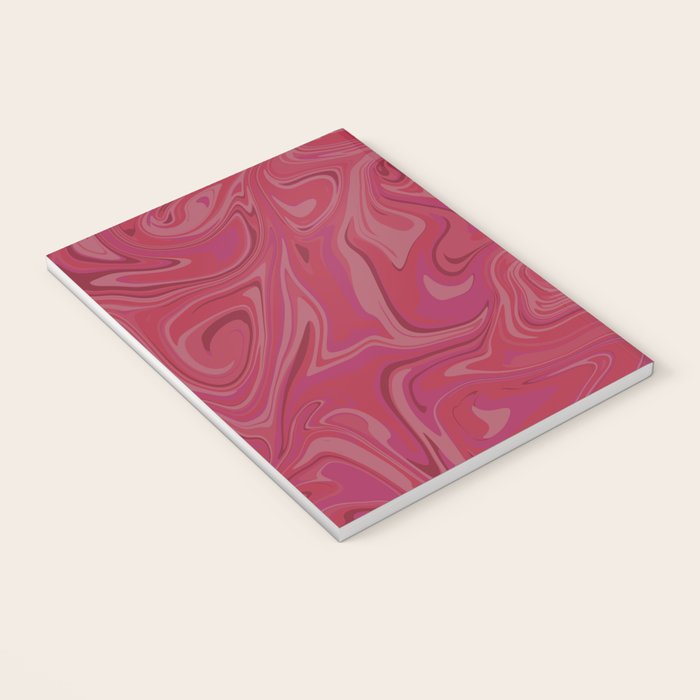 Viva magenta abstract marble Notebook Gallery Image 3