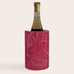 Viva magenta abstract marble Wine Chiller Gallery Image 1