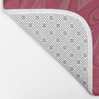 Viva magenta abstract marble Bath Mat Gallery Image 2