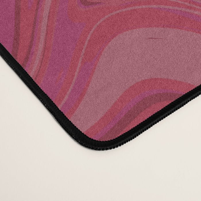 Viva magenta abstract marble Desk Mat Gallery Image 4