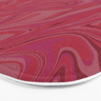 Viva magenta abstract marble Bath Mat Gallery Image 3