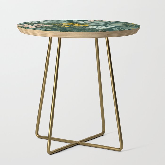 autumn leaves emerald Side Table Gallery Image 1