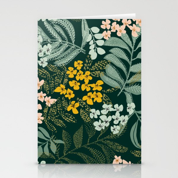autumn leaves emerald Stationery Card Gallery Image 2