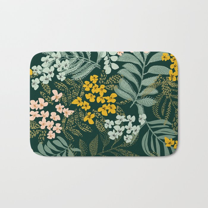 autumn leaves emerald Bath Mat Gallery Image 1