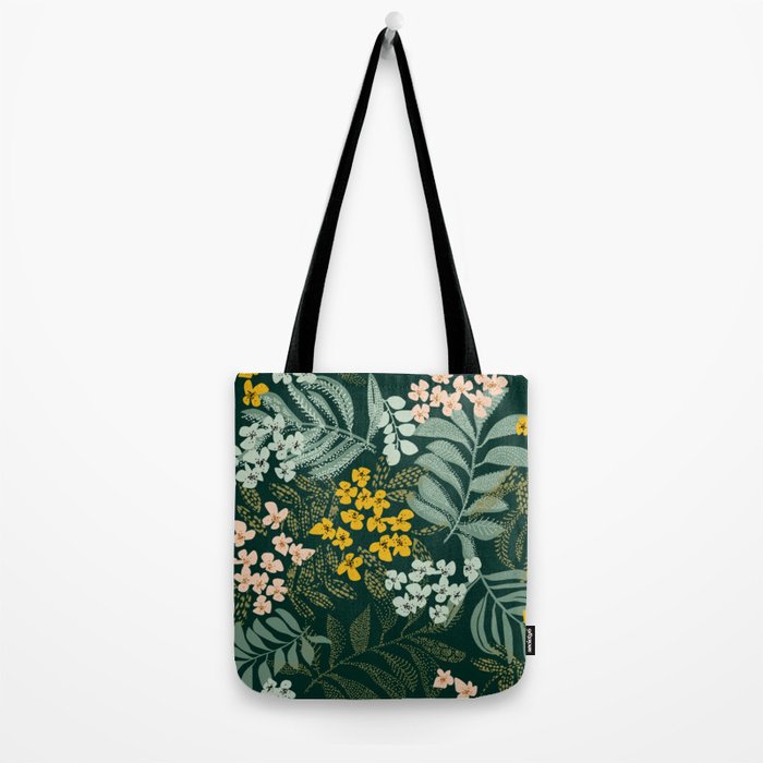 autumn leaves emerald Tote Bag Gallery Image 2