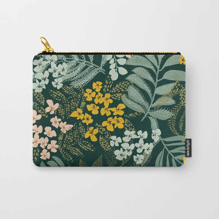 autumn leaves emerald Carry All Pouch Gallery Image 1