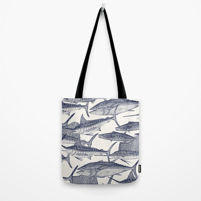 Atlantic fish blue Tote Bag Gallery Image 2