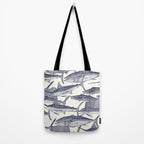 Atlantic fish blue Tote Bag Gallery Image 2