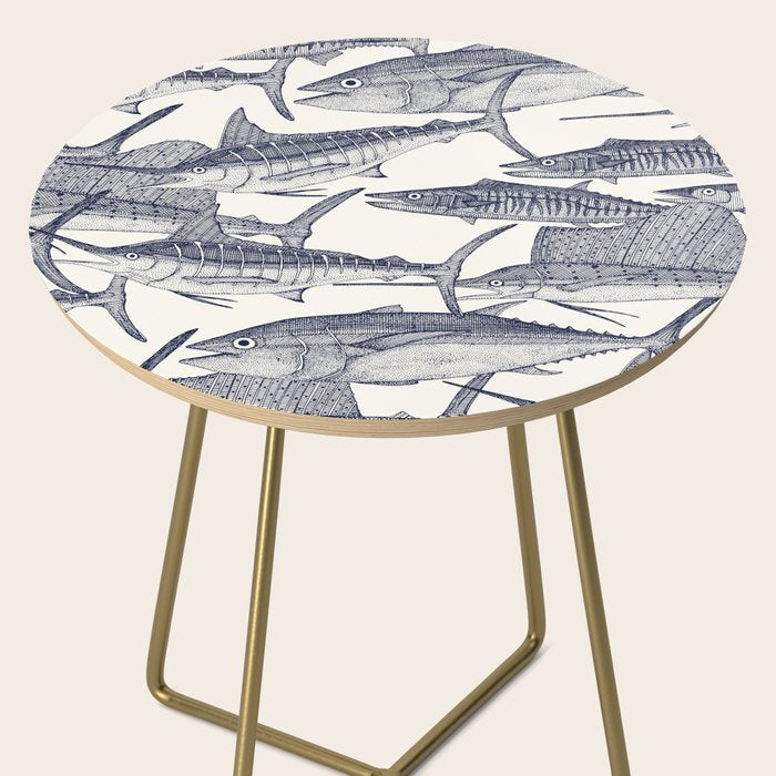 Atlantic fish blue Side Table Gallery Image 2