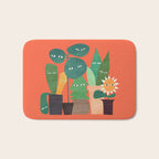 The plants are watching (paranoidos maximucho) Bath Mat Gallery Image 1
