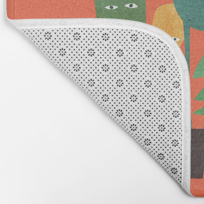 The plants are watching (paranoidos maximucho) Bath Mat Gallery Image 2