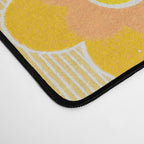 Vintage 70s Yellow Floral Pattern Desk Mat Gallery Image 4