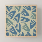 Big Cutouts Papier Découpé Abstract Pattern in Vintage Blue and Beige  Mini Art Print Gallery Image 1