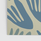 Big Cutouts Papier Découpé Abstract Pattern in Vintage Blue and Beige  Poster Gallery Image 3