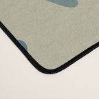Big Cutouts Papier Découpé Abstract Pattern in Vintage Blue and Beige  Desk Mat Gallery Image 4