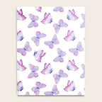 Lavender Purple Watercolor Hand Painted Butterfly Notebook Gallery Image 4