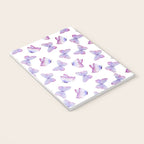 Lavender Purple Watercolor Hand Painted Butterfly Notebook Gallery Image 3