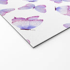 Lavender Purple Watercolor Hand Painted Butterfly Welcome Mat Gallery Image 2