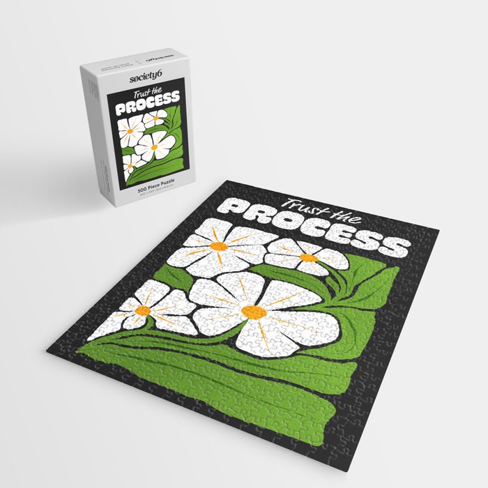 Trust the Process: Flower Market | Typography Edition 01 Jigsaw Puzzle Gallery Image 2