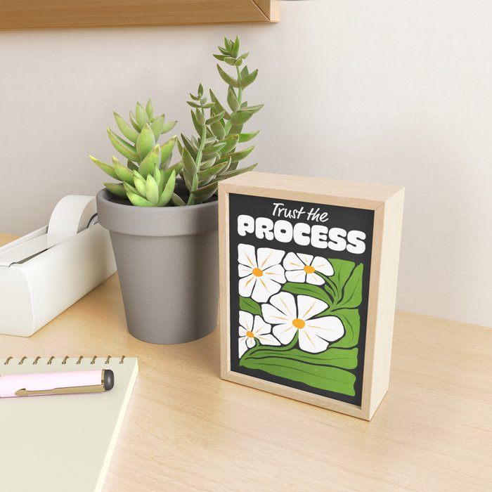 Trust the Process: Flower Market | Typography Edition 01 Mini Art Print Gallery Image 2