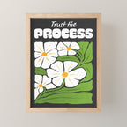 Trust the Process: Flower Market | Typography Edition 01 Mini Art Print Gallery Image 1
